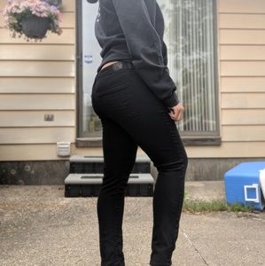 American Eagle black hi-rise jegging